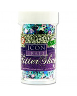 Icon Craft 20g Glitter Shapes - Stars & Shapes 