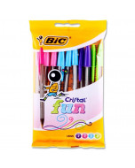 Bic Ballpoint Pen 10Pk FUN Colours
