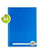 Premto A4 160pg Hardcover Notebook - Printer Blue 