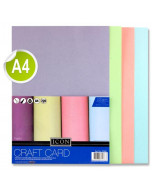 Icon Pkt.10 A4 220gsm Craft Card - Pastel 