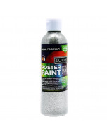 Icon 300ml Glitter Poster Paint - Silver 