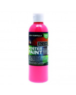 Icon 300ml Fluorescent Poster Paint - Pink
