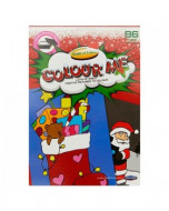 World of Colour Christmas A5 96pg Shoe Box Perforated Colouring Book 