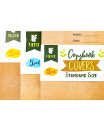 Filfix Paper Workbook Covers 5Pk -Fully Recyclable