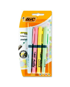 BIC Pastel Highlighters 4pk