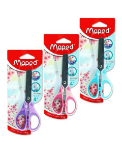 Maped Essentials 13cm/5" Soft Grip Scissors Pastel Colours