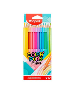 Maped Pastel Colouring Pencils - Color'peps Pkt.12