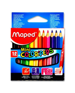 Maped Colourpeps Mini Colouring Pencils Box 12 