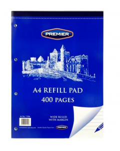 A4 400pg Refill Pad - Top Opening
