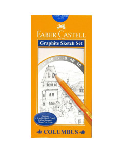 Faber Castell Columbus Graphite Sketch Set 8Pce
