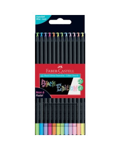 Faber Castell Black Edition Colouring Pencils Neon & Pastel