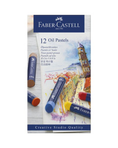Faber Castell Oil Pastels Box of 12 Colours