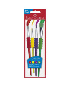 Faber Castell Soft Touch Paint Brush Set of 4 