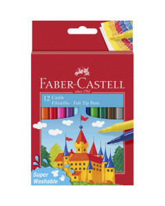 Faber Castell Felt Tip Markers 12 Pk