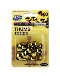 Premier 100 Brass Thumb Tacks