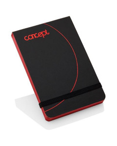 Concept A7 192pg Little Black Notebook With Elastic