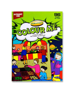 World of Colour A4 Colouring Book 96pg Alphabet Fun