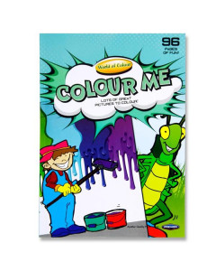 World of Colour A4 Colouring Book 96pg