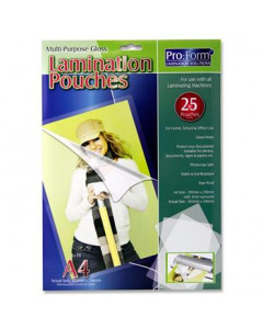 Pro:Form A4 Pack 25 Laminating Pouches