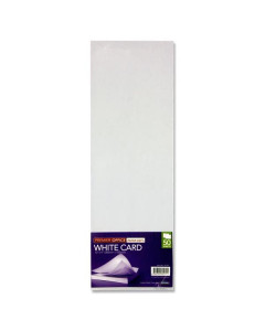 Premier Activity 4"x12" 150gsm Card 50 Sheets - White