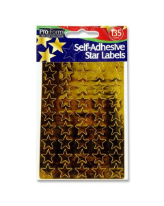 Gold Star Stickers Pk of 135 Stars