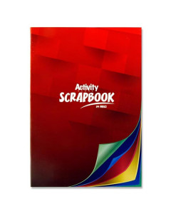 Premier Activity Scrapbook A4 64Pg (Red Cover)
