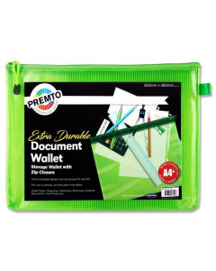 Premier A4+ Extra Durable Mesh Wallet Green