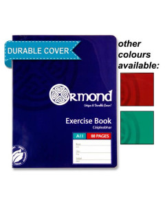 Ormond 88Pg Plastic Cover Copy Book Pack of 5