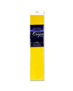 Icon Craft 50x250cm 17gsm Crepe Paper - Yellow