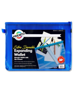 Premier A4+ Extra Durable Mesh Wallet Blue