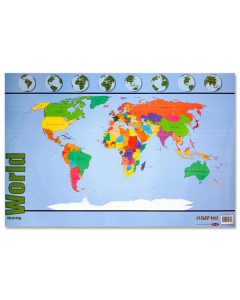 Clever Kidz Wall Chart - Map Of The World