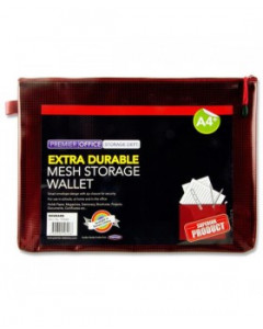 Premto A4+ Extra Durable Mesh Wallet - Rhubarb 