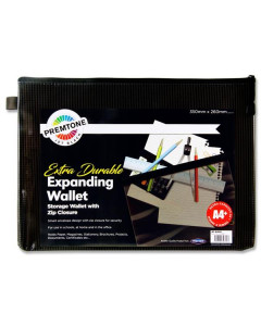 Premier A4+ Extra Durable Mesh Wallet Black