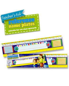 Clever Kidz Teacher's Aid 30 Reference Name Plates 3.75x18