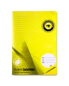 Premier A4 120pg Visual Aid Durable Cover Manuscript Book Yellow Pack of 5