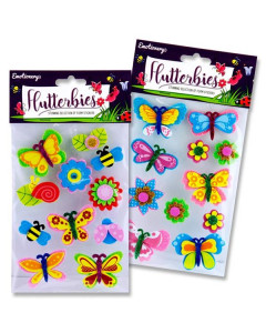 Butterflies & Flowers 3D Foam Stickers
