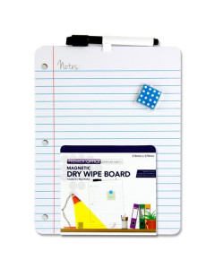 Magnetic Dry Wipe Board - Notes 216x279mm