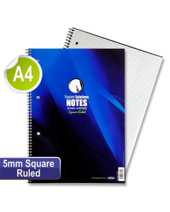Student Solutions A4 160Pg 5MM Sq Spiral Notebook