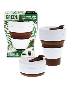 Green Line Collapsible Cup Brown