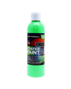 Icon 300ml Fluorescent Poster Paint - Green