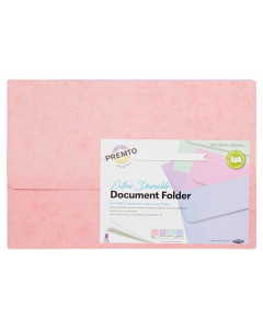 Premto Pastel Pkt 5 Extra Durable Document Wallets 