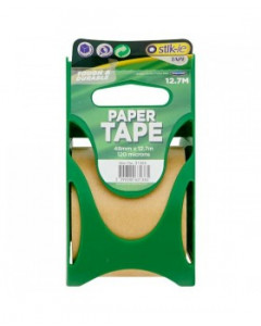 Stik-ie Paper Tape with  Dispenser 48mm X 12.7m 