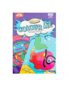 World of Colour A4 Colouring Book 96pg Living the Life