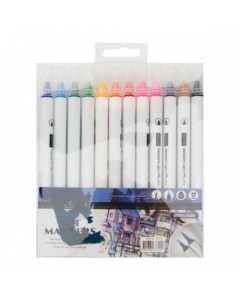 Icon Dual Tipped Art Markers -  Pkt.12