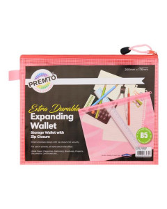 Premier B5 Extra Durable Pink Sherbert Mesh Wallet