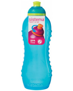 Sistema 460ml Twist ‘n’ Sip Squeeze Blue or Green Bottle
