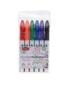 Whiteboard Markers 6 Pack Asst Colours Pro:Scribe