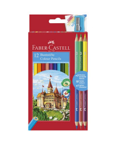 Faber Colouring Pencils 12+3 Free