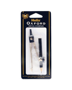 Helix Oxford Basic Metal Compass & Pencil Set