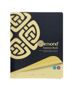 Ormond A11 88Pg Visual Memory Aid Plastic Cover Copy Book Yellow Pack of 5